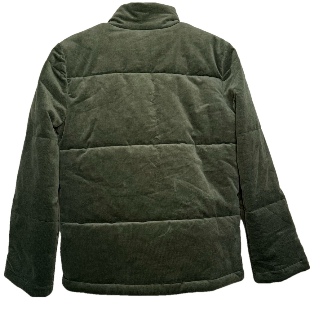 G by GIULIANA Women’s Size extra small olive corduroy double zipper puffer coat - Picture 4 of 6